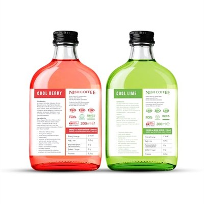 Nish Coffee Cold Brew Aromalı 2li Set (Berry-Lime) 2x200 ML