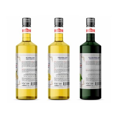 Nish Elma Limon Muz Aromalı Şurup 3 x 700 ML - P