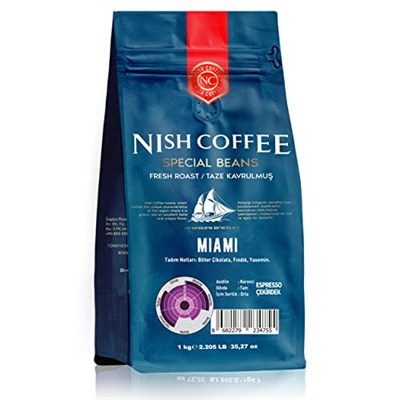 Nish Espresso Kahve Miami 1 Kg-Çekirdek