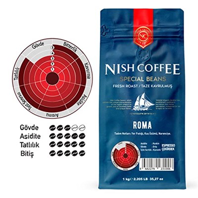 Nish Espresso Kahve Roma 1 Kg-Çekirdek