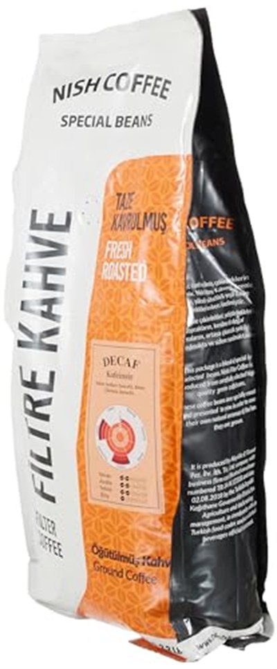 Nish Filtre Kahve Decaf 1 Kg- Öğütülmüş
