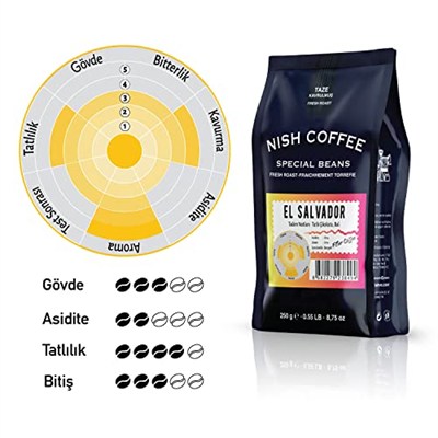 Nish Filtre Kahve El Salvador 250 gr