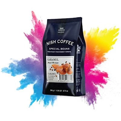 NISH Filtre Kahve Karamel Aromalı 250 gr