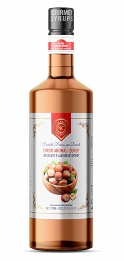 Nish Fındık Aromalı Şurup 700 ML - Cam Şişe