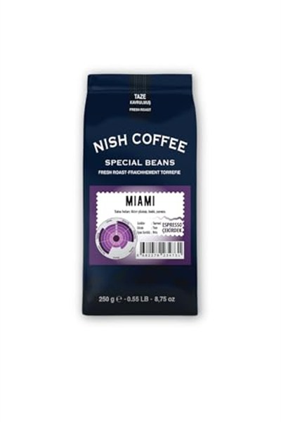 Nish Kahve Espresso Kahve Miami 2x250 Gram Çekirdek