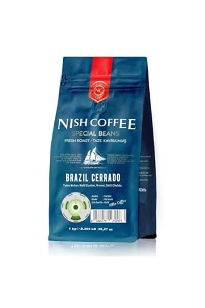 Nish Kahve Filtre Kahve Brazil Cerrado 1 Kg-Öğütülmüş