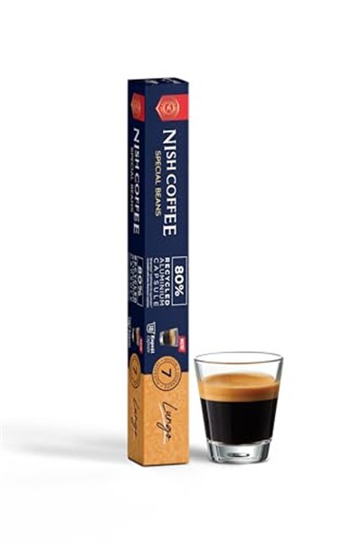 Nish Kahve Kapsül Kahve 7 Lungo Nespresso Uyumlu 10 Adet