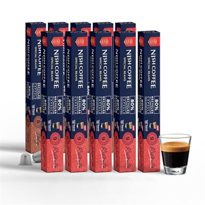 Nish Kahve Nespresso Uyumlu Kapsül Kahve 10lu Set 5xItaly, 5xRisteretto 100 Adet