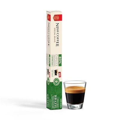 Nish Kahve Single Orijin Kapsül Kahve Brasil Nespresso Uyumlu 10 Adet