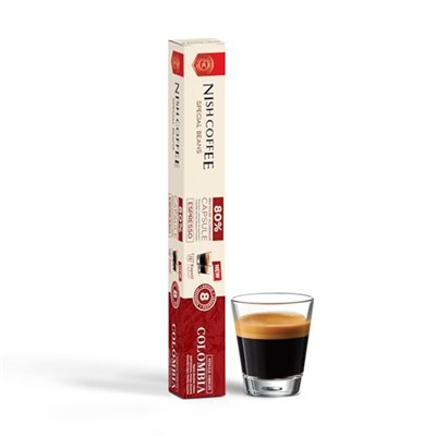 Nish Kahve Single Orijin Kapsül Kahve Colombia Nespresso Uyumlu 10 Adet
