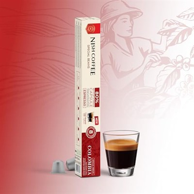 Nish Kahve Single Orijin Kapsül Kahve Colombia Nespresso Uyumlu 10 Adet