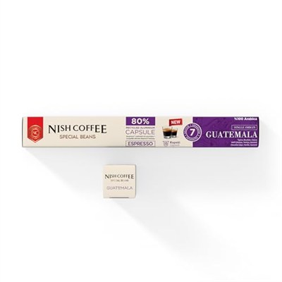 Nish Kahve Single Orijin Kapsül Kahve Guatemala Nespresso Uyumlu 10 Adet