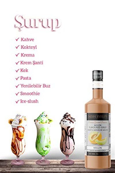 Nish Kavun Aromalı Şişe Şurup 700 ML - P
