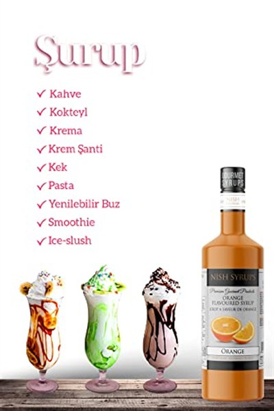 Nish Portakal Aromalı Şişe Şurup 700 ML - P