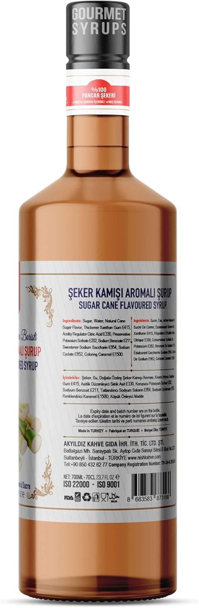 Nish Şeker Kamışı Aromalı Şurup 700 ML - P