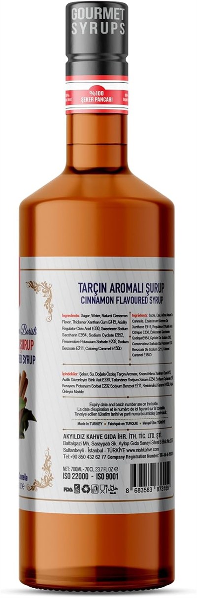 Nish Tarçın Aromalı Şurup 700 ML
