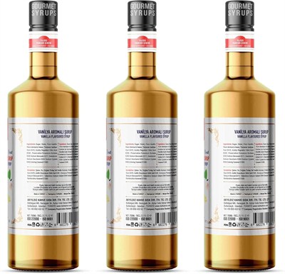 Nish Vanilya Aromalı Şurup 3 x 700 ML - P