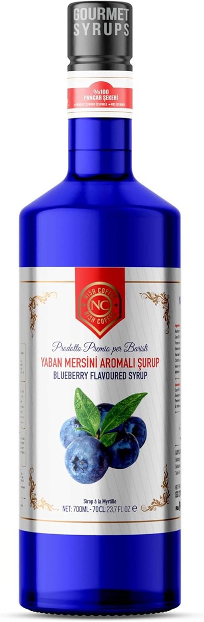 Nish Yaban Mersini (Blueberry) Aromalı Şurup 700 ML - P