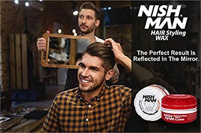 Nishman Saç Şekillendirici Wax 03 Flaming, 150 ML | Tüm Saç Tipleri | Ekstra Güçlü, Islak ve Parlak Görünüm