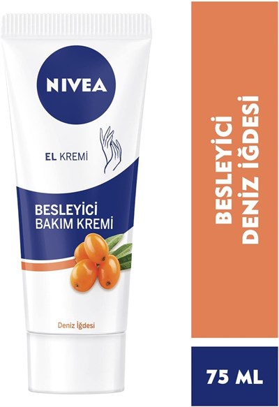 NIVEA Besleyici Bakım Deniz İğdesi El Kremi E Vitaminli (75 ml)