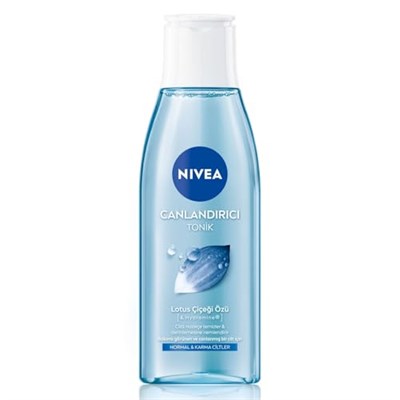 NIVEA Canlandırıcı Tonik 200ml, Nemlendirici, Lotus Çiçeği, Cildi Kurutmadan Temizler, Normal ve Karma Cilt Tipleri