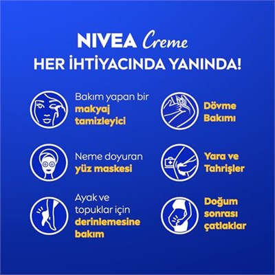 NIVEA Creme 75 ml, Bakım Yapan Koruma, Tüm Ciltler için Nemlendirici Krem