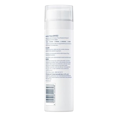 NIVEA MEN Erkek Hassas Tıraş Köpüğü 200 ml, Hassas Ciltlere Özel Hızlı Koruma, Yanma Karşıtı, Alkolsüz Formül