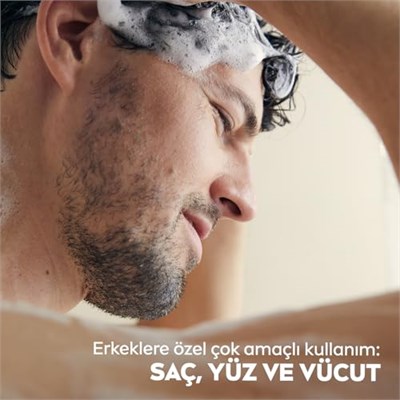 NIVEA MEN Erkek Sports Duş Jeli, 500 ml, 3ü 1 Arada Kullanım, Vücut, Yüz ve Saç, 24 Saat Ferahlık, Enerji Veren Koku - Seçenekler: 500 Ml, 500 Ml (2 paketi)