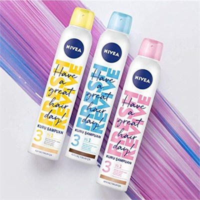 NIVEA Orta Saç Tonları İçin Kadın Kuru Şampuan 200 ml Personal Care