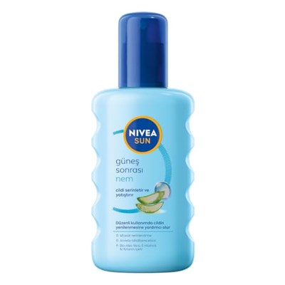 NIVEA SUN Ferahlatıcı Güneş Sonrası Vücut Spreyi 200ml, Nemlendirici, Aloe Vera, Hyaluron