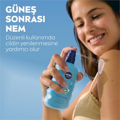 NIVEA SUN Ferahlatıcı Güneş Sonrası Vücut Spreyi 200ml, Nemlendirici, Aloe Vera, Hyaluron