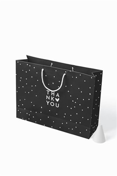 No1 25li Modern Seri Kraft Çanta Siyah 40x30x12 cm