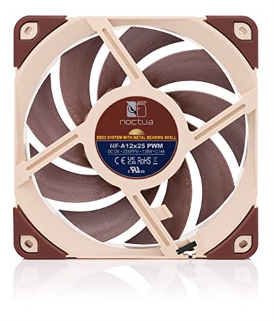 Noctua NF-A12x25 PWM, Premium Sessiz Fan, 4-Pin (120 mm, Kahverengi)