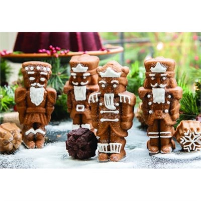 Nordic Ware Pişirme Kalıbı Nutcracker Cakelet Pan Alüminyum Gri, 35,6 cm x 17,5 cm, NW 92977