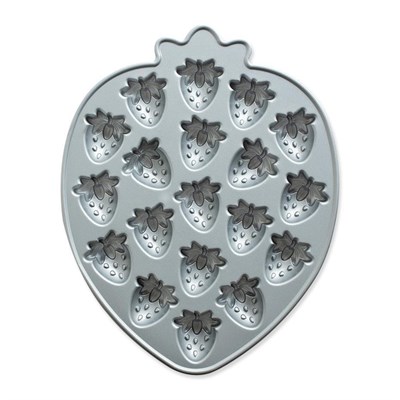 Nordicware Mini Çilekler Kek Kalıbı Platin