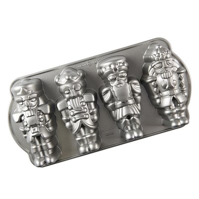 Nordicware Nutcracker Mini Kek Kalıbı Platin