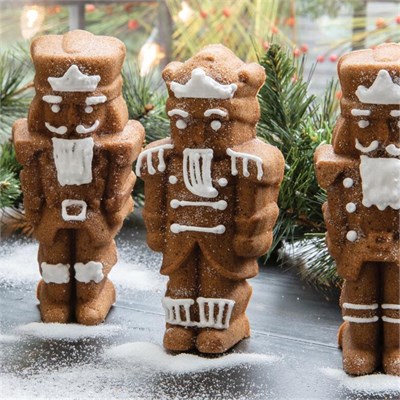 Nordicware Nutcracker Mini Kek Kalıbı Platin