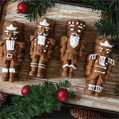 Nordicware Nutcracker Mini Kek Kalıbı Platin