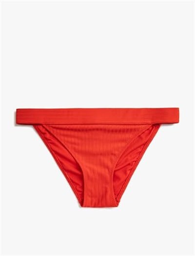 Normal Bel Bikini Alt Çizgili