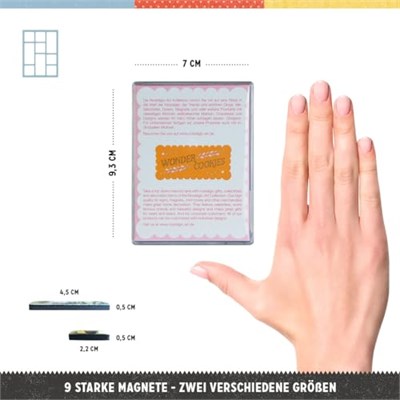 Nostalgic-Art 83095 Home & Country – Wonder daireleri, magnet-Set (9TEILIG)