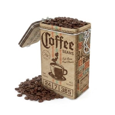 Nostalgic-Art Retro kahve kutusu, 1,3 l, kahve tutkunları için hediye fikri, aroma kapaklı sac kutu, vintage tasarım | Aroma kapaklı sac kutu, vintage tasarım, kahve dekorasyonu, kahve hayranları için