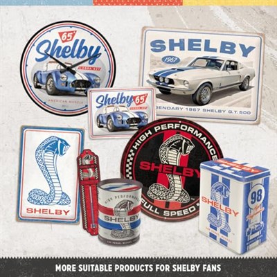 Nostalgic-Art Retro Saklama Kavanozu L, 3 L, Shelby - Cobra Snake 98 - Shelby Aksesuarları Hayranları için Hediye Fikri, Orijinal Lisanslı Ürün (OLP), Büyük Teneke Kahve Tenekesi, Vintage Tasarım