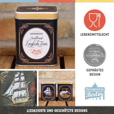 Nostaljik Sanat Çay Teneke - Geleneksel İngiliz Çayları (100g için), 31304