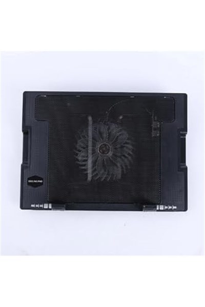 Notebook Soğutucu Fan Laptop Stand Yükseklik Ayarlı 9/17 İnç Uyumlu Laptop Soğutucu Gaming Fan Siyah
