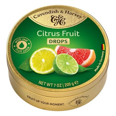 NOTTACIA Cavendish & Harvey Citrus Fruit Drops Narenciye Şeker 200g