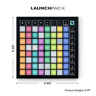 Novation Launchpad X MIDI Grid Controller for Ableton Live/Logic Pro - Kolay Kontroller, Dinamik Not Çalma