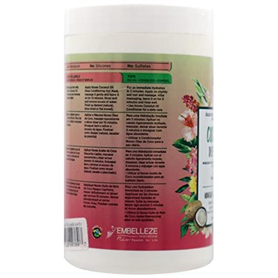 NOVEX Coconut Oil - Besleyici ve Kırılmaya Karşı Onarıcı Saç Maskesi 400g (876120003807)