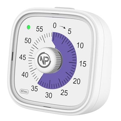 NPO NPT31B Mutfak,Ders,Yemek için 60dk Analog Alarm Zamanlayıcı,Pomodoro Öğrenci Motivasyon Saati