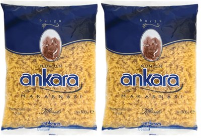 Nuhun Ankara Makarnası Burgu 500 g 2li paket