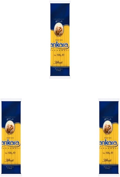 Nuhun Ankara Makarnası Spagetti 500 g 3lü paket